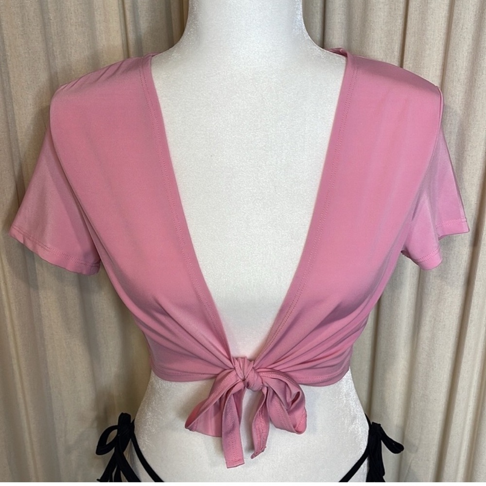 ❤️ 4 for $15 NWT- SEXY PINK SCHOOL GIRL TOP SIZE S/M